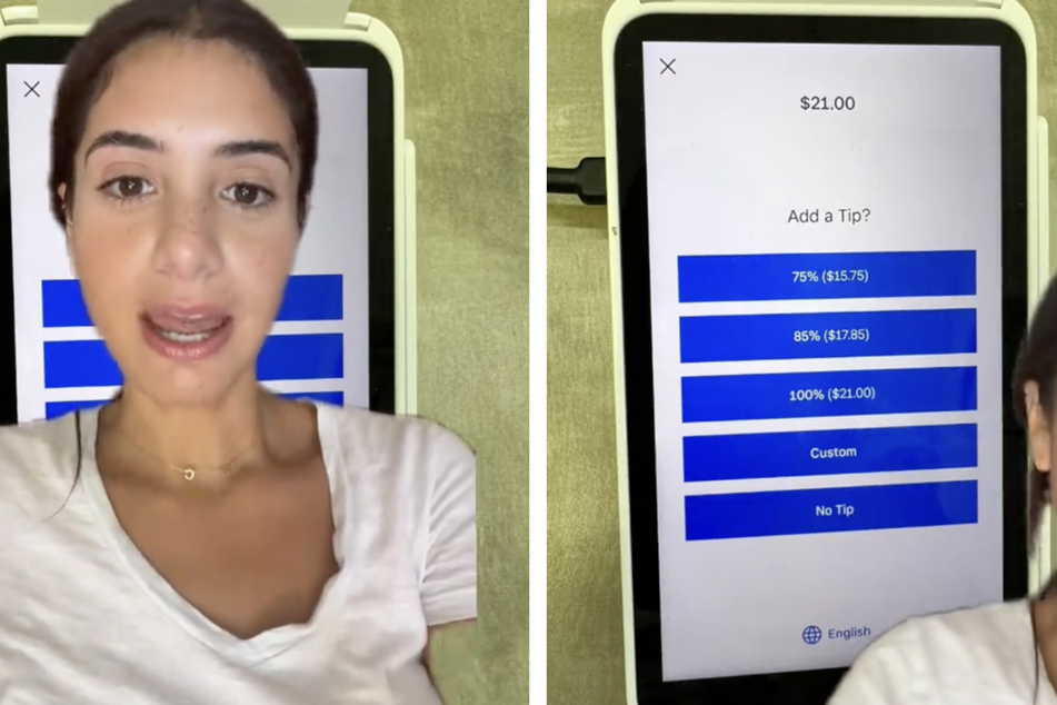 Gaby erzählt in einem TikTok-Video von einem kuriosen Trinkgeld.
