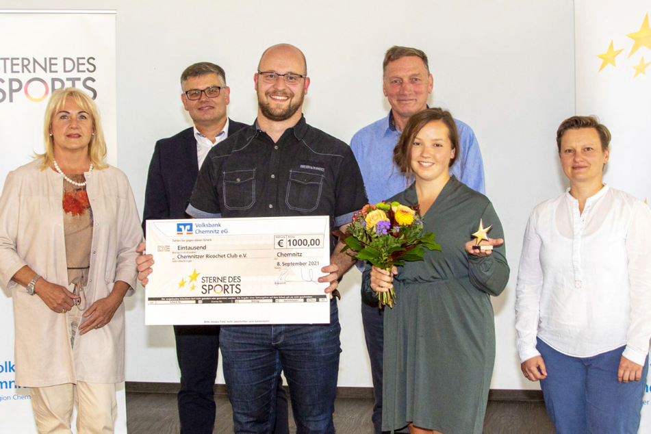 Der Chemnitzer Ricochet Club e.V. war glücklicher Gewinner des "Keinen Stern des Sports" und der 1.000 Euro Geldprämie.