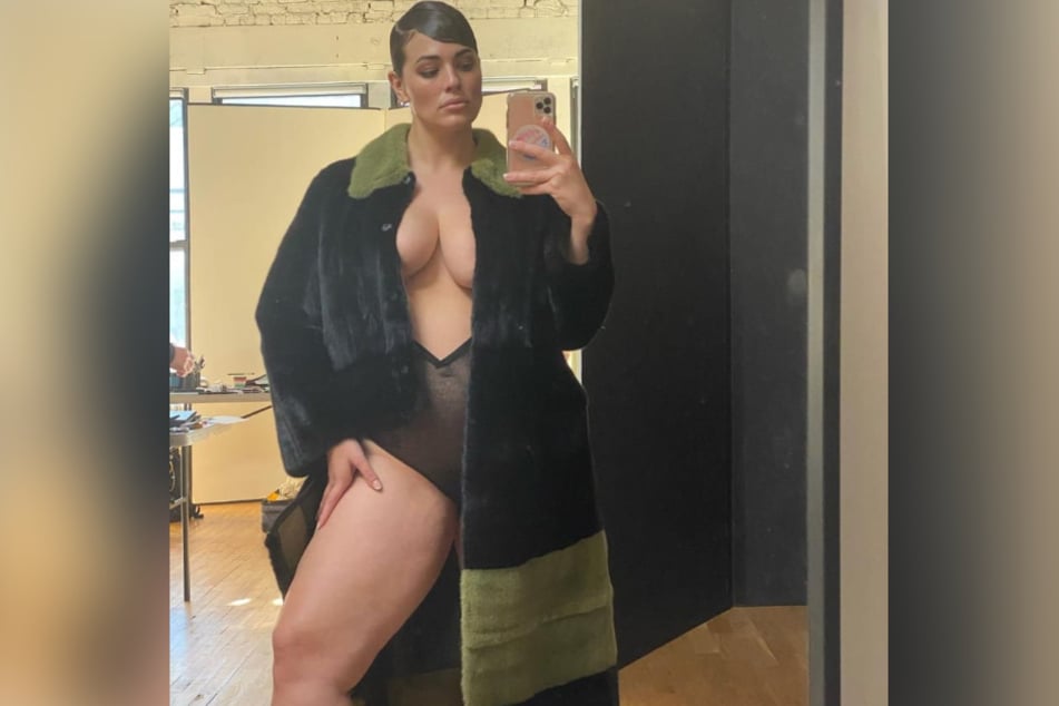 The plus-size model is all about body positivity.