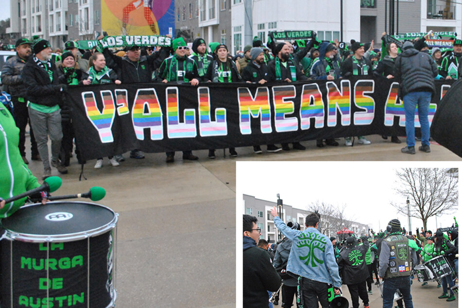 Austin FC supporters group Los Verdes just dropped its first pride kit.