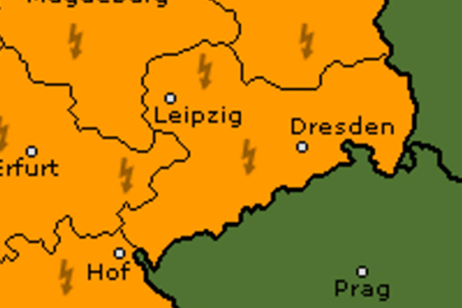 Für Sachsen gilt aktuell die Wetterwarnstufe 2.