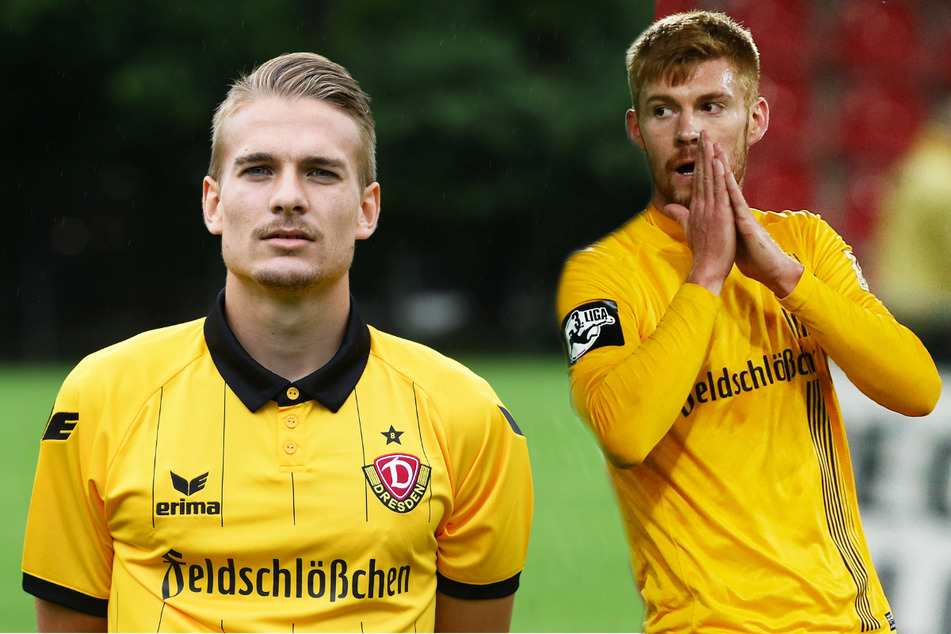 Luca Dürholtz (27) traf im Duell der Ex-Dynamos für die SV 07 Elversberg gegen Mathias Fetsch (32) und Kickers Offenbach. Beide haben jedoch nur noch geringe Chancen auf den Aufstieg in die 3. Liga.