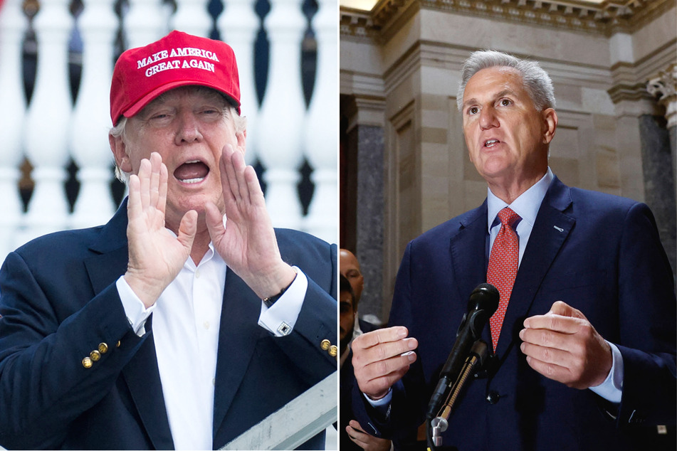 Kevin McCarthy (r.) said in a recent interview that he didn't know if Donald Trump was the "strongest" candidate to win in 2024, and MAGA fans and allies aren't happy.