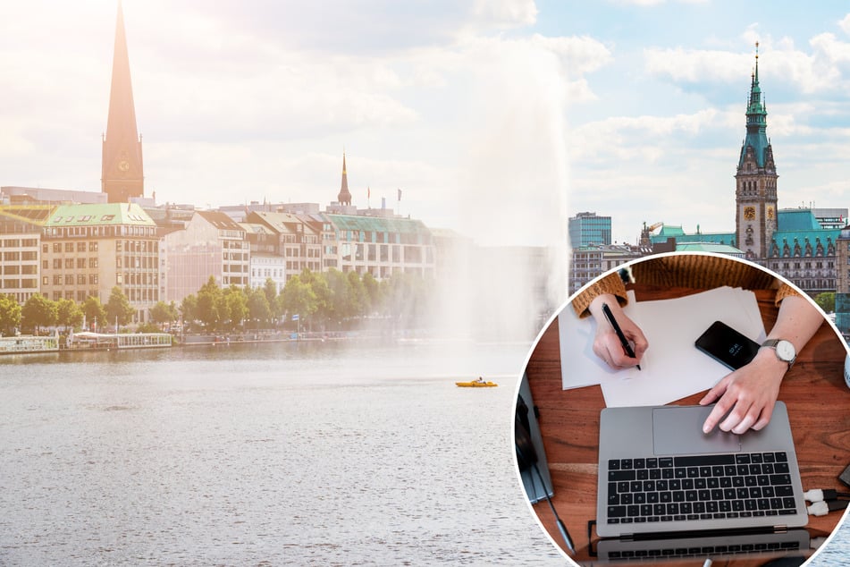 In Hamburg arbeiten deutschlandweit die meisten Leute im Homeoffice. (Symbolbild)