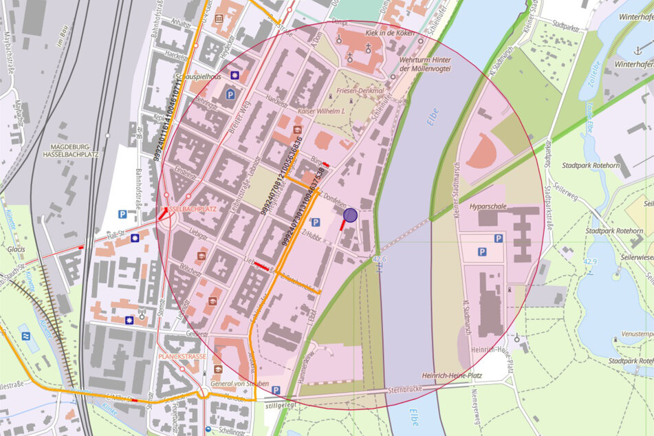 Anwohner müssen aus Sicherheitsgründen damit rechnen, dass sie in einem etwa 500 Meter großen Gefahrenradius ihre Wohnungen verlassen müssen.