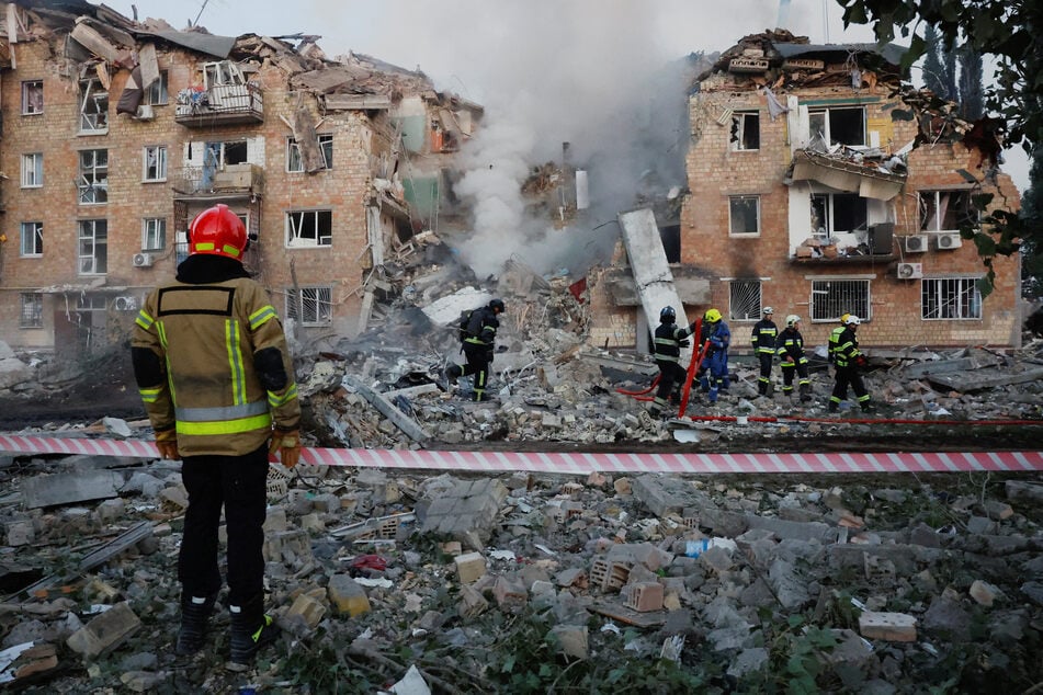 Several buildings housing media and diplomatic offices were damaged.
