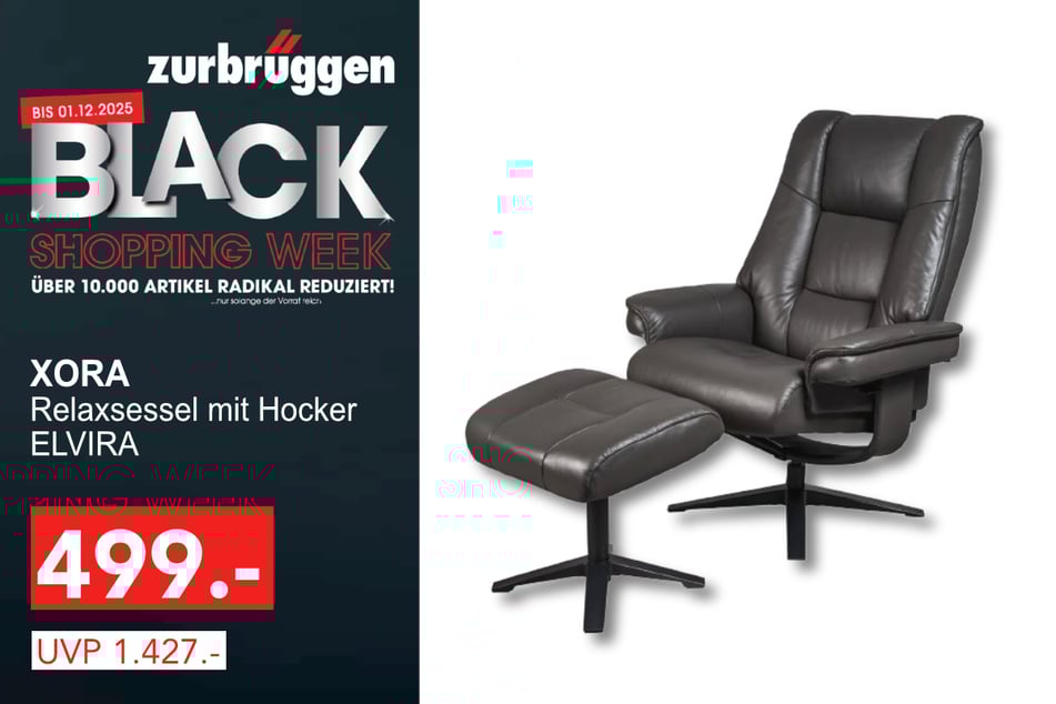 Der XORA Relaxsessel ELVIRA
für 499 statt 1.427 Euro.