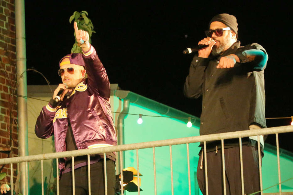 Prominente Hilfe: Auch die Musiker Jan Delay (links) und Sammy Deluxe setzen sich für den Erhalt des Künstlerquartiers ein.