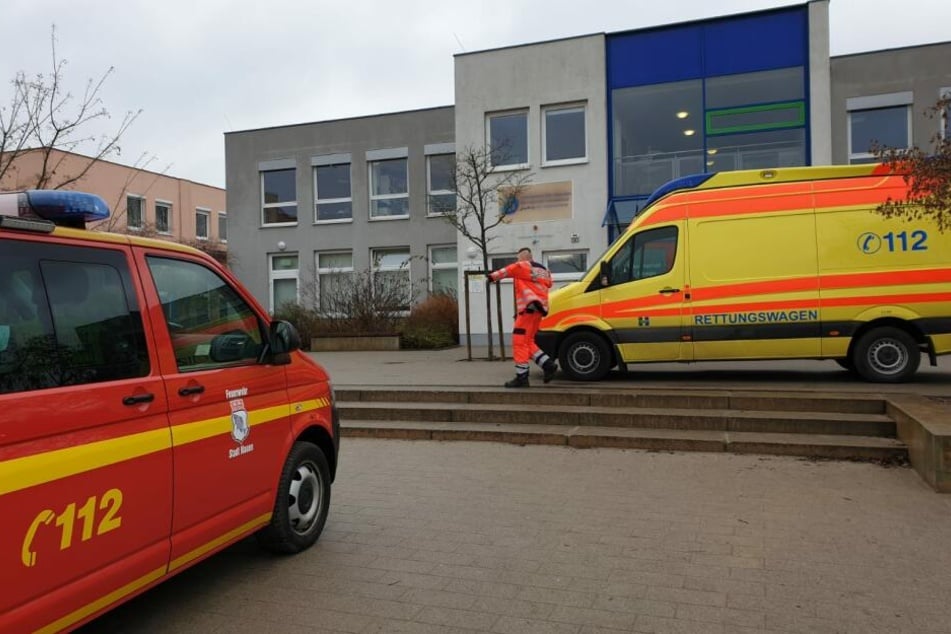 Am Donnerstagvormittag gab es einen Rettungseinsatz am Leonardo-da-Vinci-Campus in Nauen.