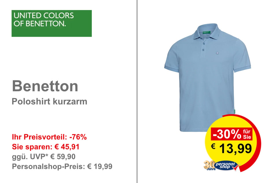 Benetton Poloshort kurzarm