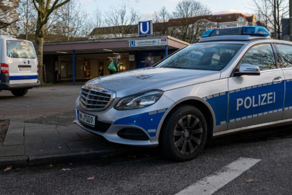 Die Polizei rückte an, um den Hund aus dem Gleis zu befreien.