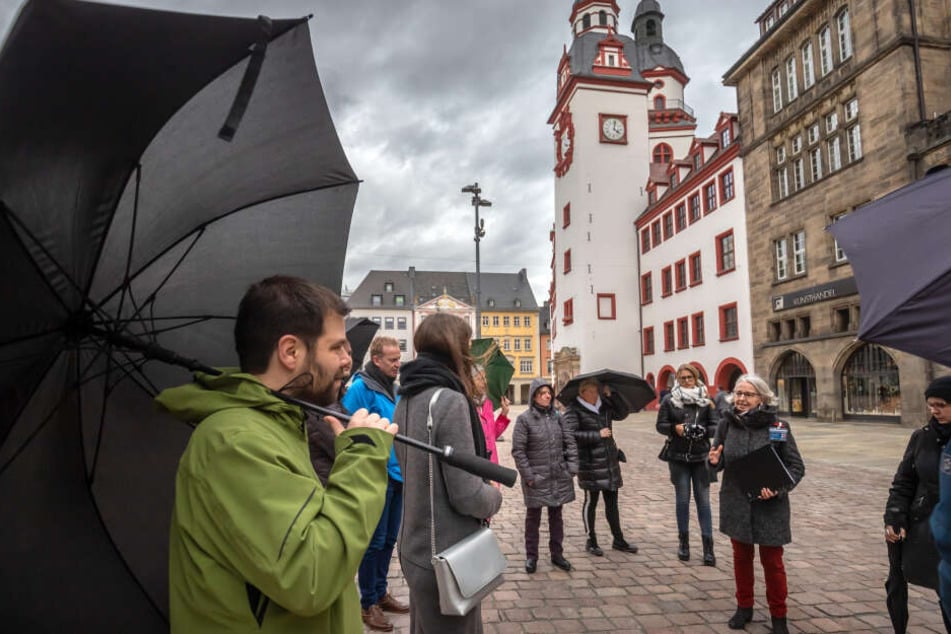 Sonntag startete der Deutsche Stadtmarketingtag in Chemnitz mit einer Führung durch die Innenstadt.