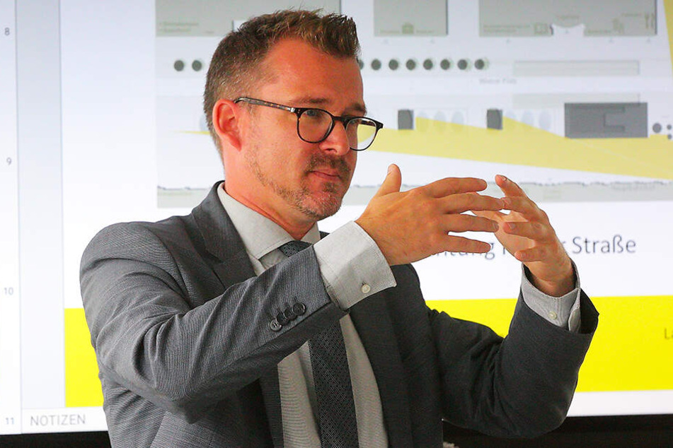 Baubürgermeister Raoul Schmidt-Lamontain (42, Grüne): "Ziel ist, den Wiener Platz so weiterzuentwickeln, dass er als würdiger Auftakt in die Stadt für Bürger und Touristen wahrgenommen wird."