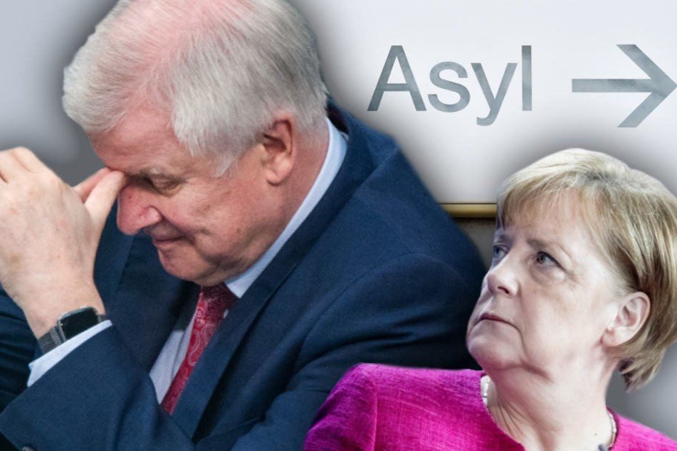 Horst Seehofer äußerte erneut Kritik an Kanzlerin Merkels Drohung seiner Entlassung. (Bildmontage)