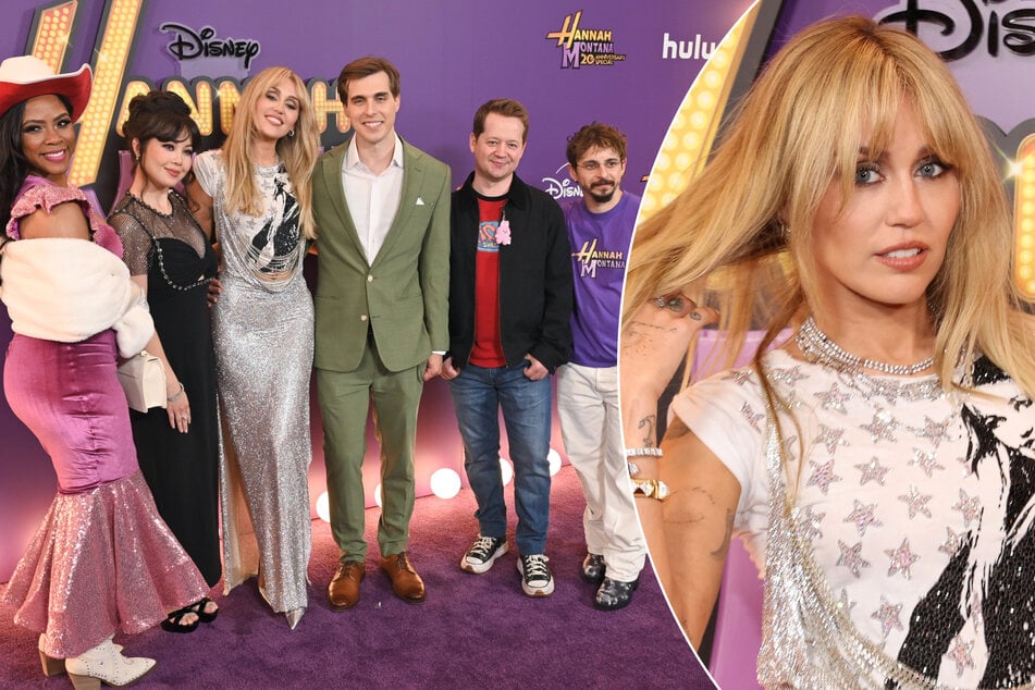 Miley Cyrus goes full Hannah Montana and reunites with cast for 20th anniversary premiere!