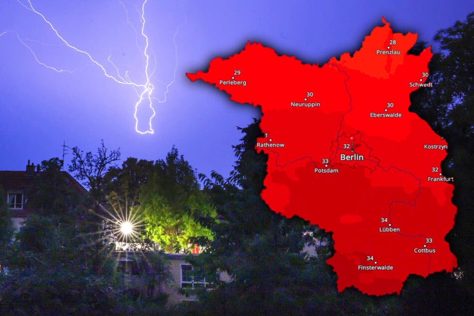 Hitze und Unwetter in Berlin und Brandenburg: Hier wird's besonders heftig