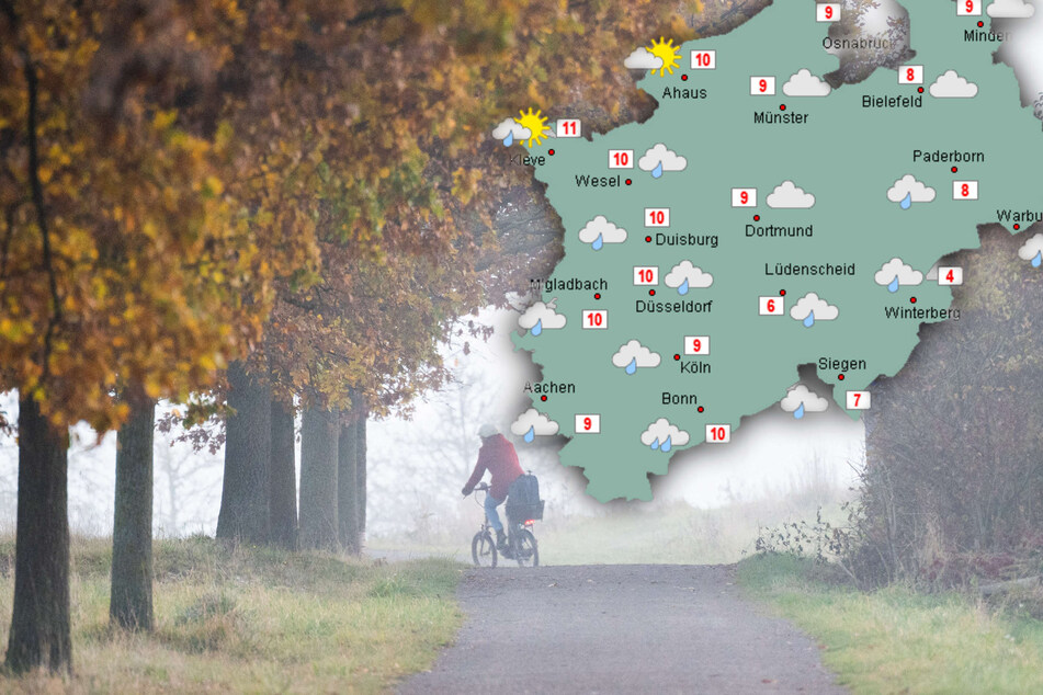 Grau, trüb und zeitweise nass: Weiterhin Herbstwetter in NRW