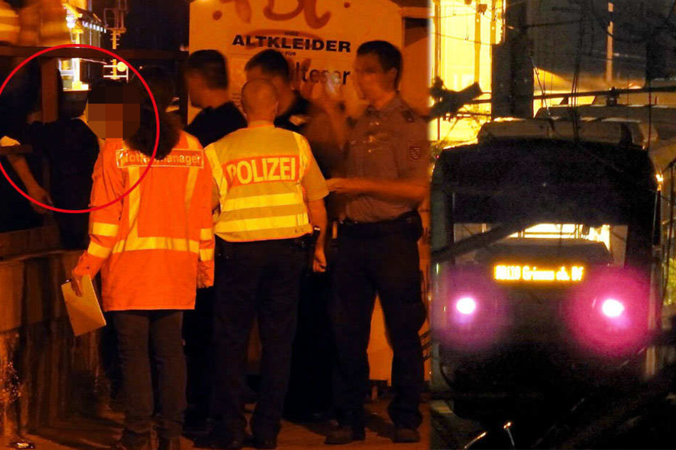 Der junge Mann (l.) musste mit ansehen, wie sein Kumpel (19) von einem Regionalzug erfasst und getötet wurde.