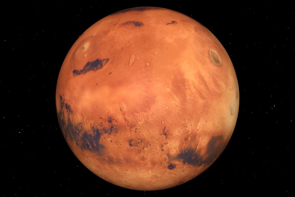 The planet Mars (stock image).