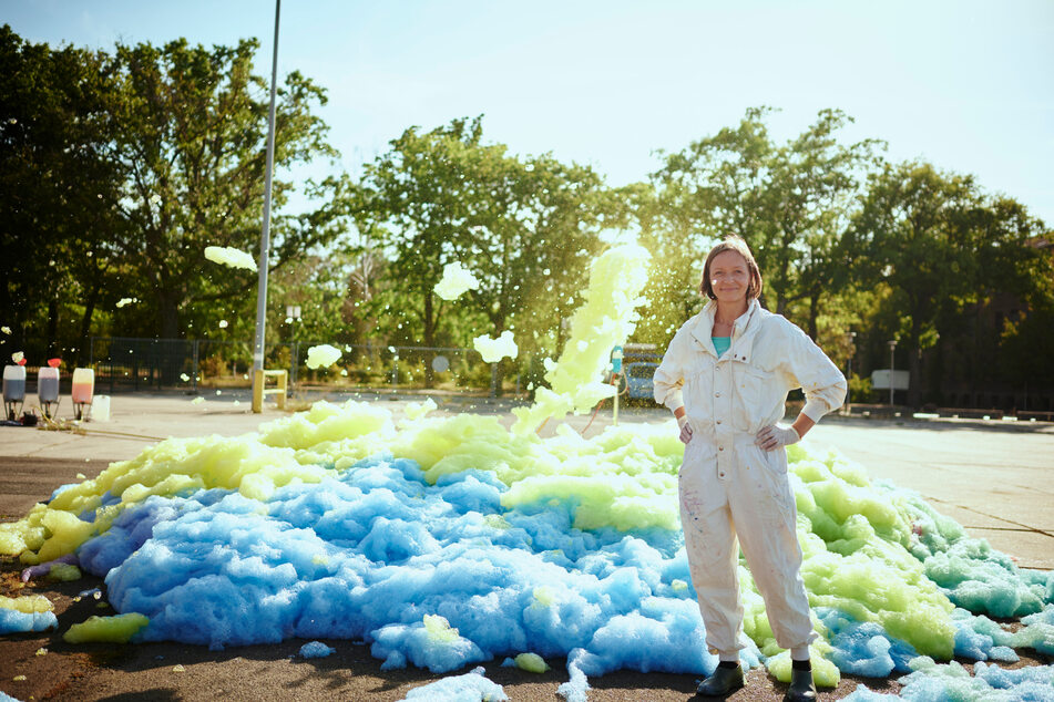 Dresden Heute Wird Ein Gemalde Aus Schaum Gezaubert Tag24