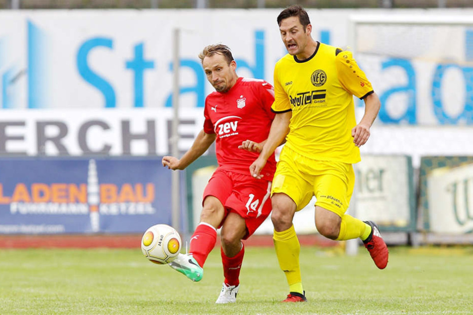 Kapitän Wachsmuth (l.) will mit dem FSV Zwickau im Sachsenderby
beim Chemnitzer FC punkten.