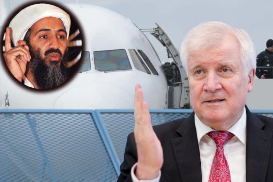 Innenminister Horst Seehofer (69, CSU) nimmt das Land NRW für die Abschiebung von Osama bin Ladens († 54) früheren Leibwächter in Schutz. (Bildmontage)