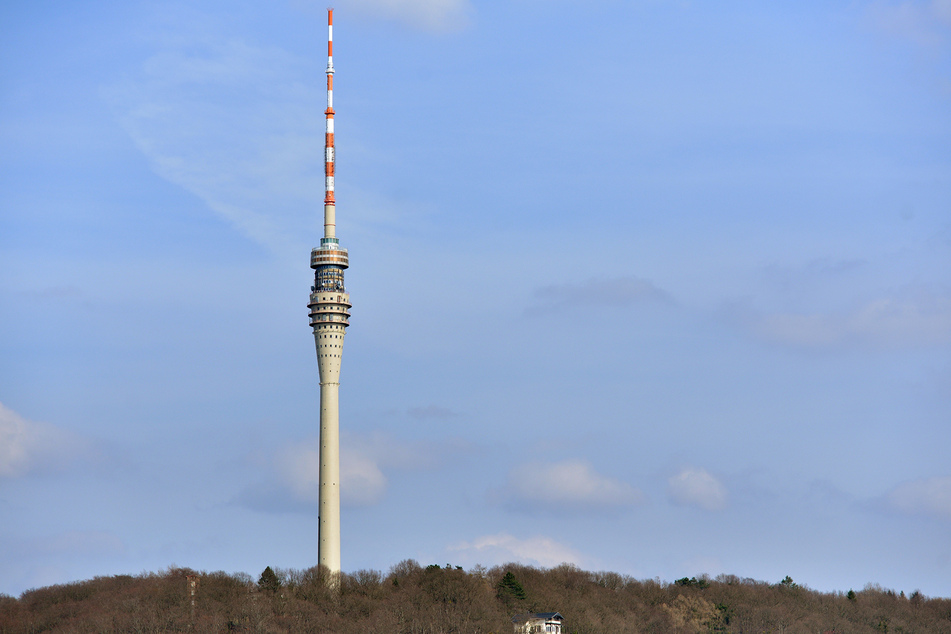 Der Dresdner Fernsehturm - noch in Wachwitz.