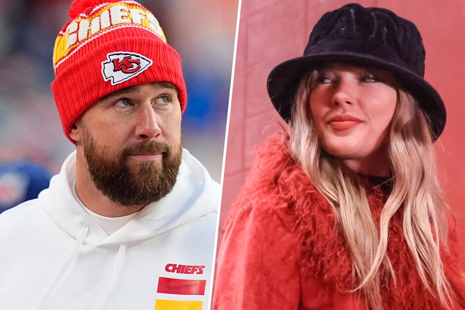 Travis Kelce (l.) has dropped some cryptic hints about Taylor Swift's plans for new music!