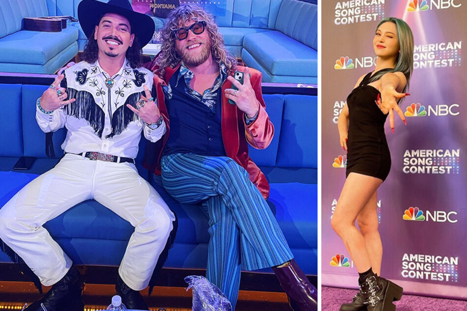 Ryan Charles (l.) of Wyoming, Allen Stone (c.) from Washington, and AleXa (r.) of Oklahoma all performed in the first round of semi-finals on American Song Contest.