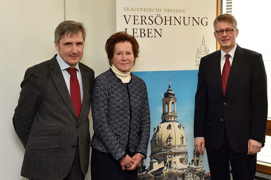 Frank Richter (l.), Christine von Kageneck und Sebastian Feydt.