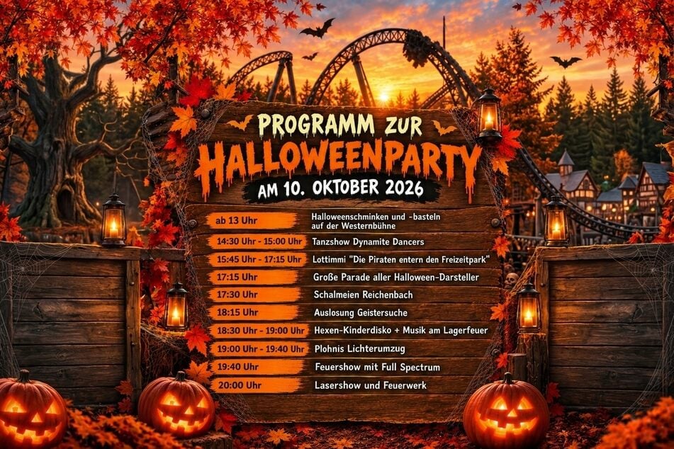 Hier gibt's zum Beispiel das Programm der Halloween-Party am 10. Oktober. Alle anderen Partys verlaufen ähnlich ab.