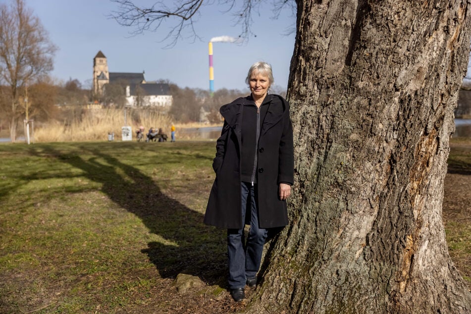 Ellen Schaller hat Chemnitz als Arbeitsheimat liebgewonnen und mag ganz besonders den Schlossteich und den Blick auf die Esse.