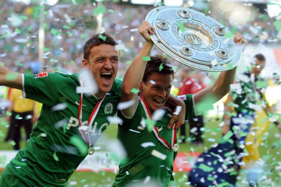 Deutscher Meister: Christian Gentner feierte im Sommer 2009 den Gewinn der Deutschen Meisterschaft mit dem VfL Wolfsburg.