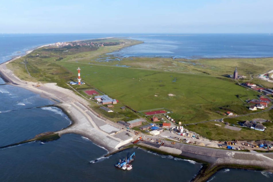 Die Nordsee-Insel Wangerooge von oben