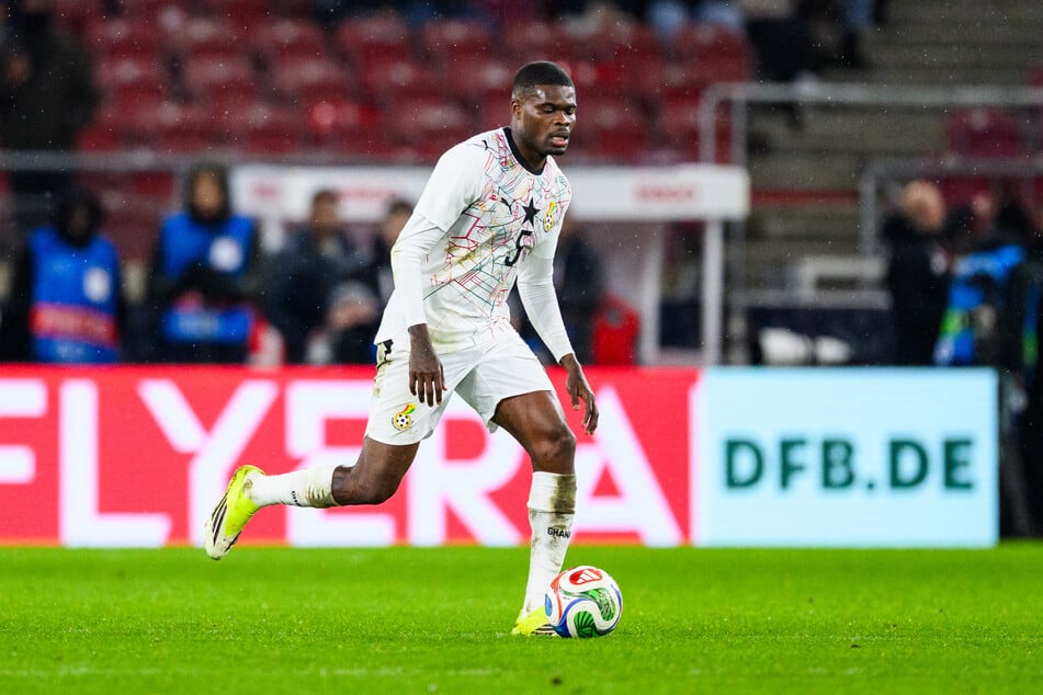 Thomas Partey beim Spiel der ghanaischen Nationalmannschaft im März gegen Deutschland in Stuttgart.