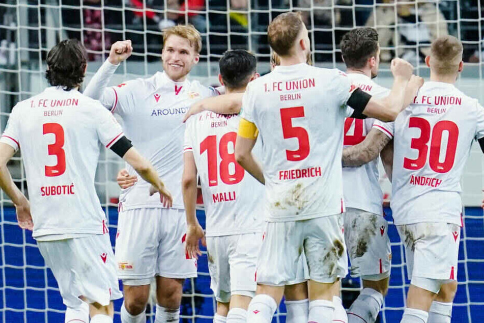 Berliner Jubel nach dem 0:1 in der 49. Minute.