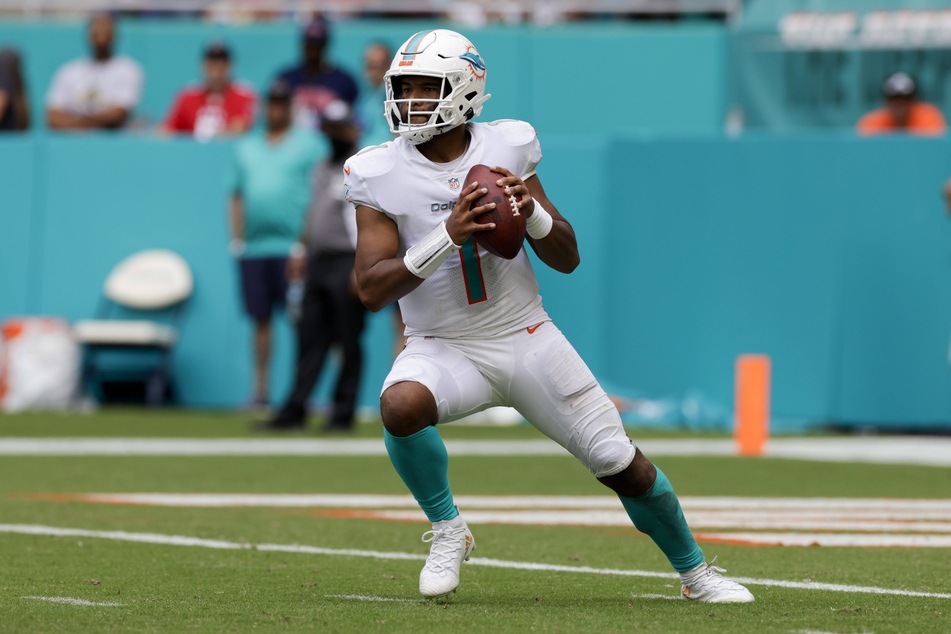 Dolphins quarterback Tua Tagovailoa rushed for a touchdown in Thursday night's win over the Ravens.