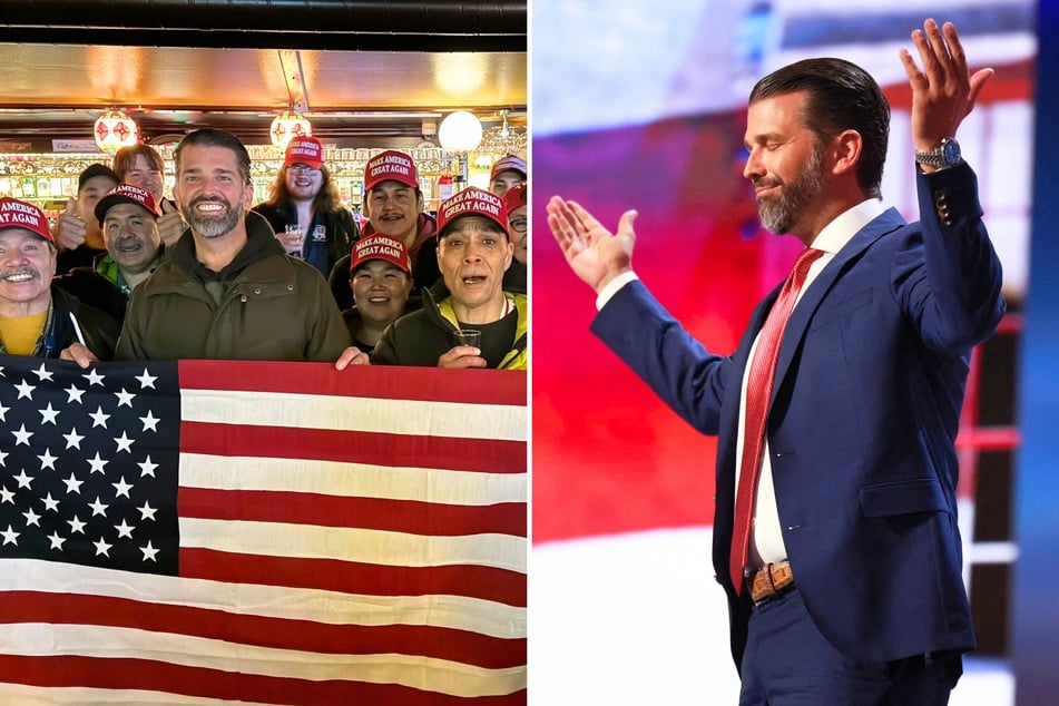 During his recent trip to Greenland, Donald Trump Jr. reportedly bribed homeless people with free lunches to get them to attend a MAGA event.