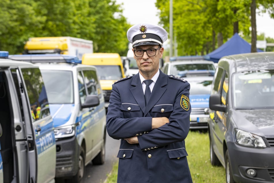 EPHK Jürgen Jacobs (56) leitet die Verkehrsüberwachung in Dresden.