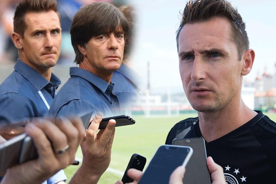 Jogi Löw (57) und Miroslav Klose (39) können wohl nicht ohne einander. Auch zur WM 2018 soll Miro wieder dabei sein.