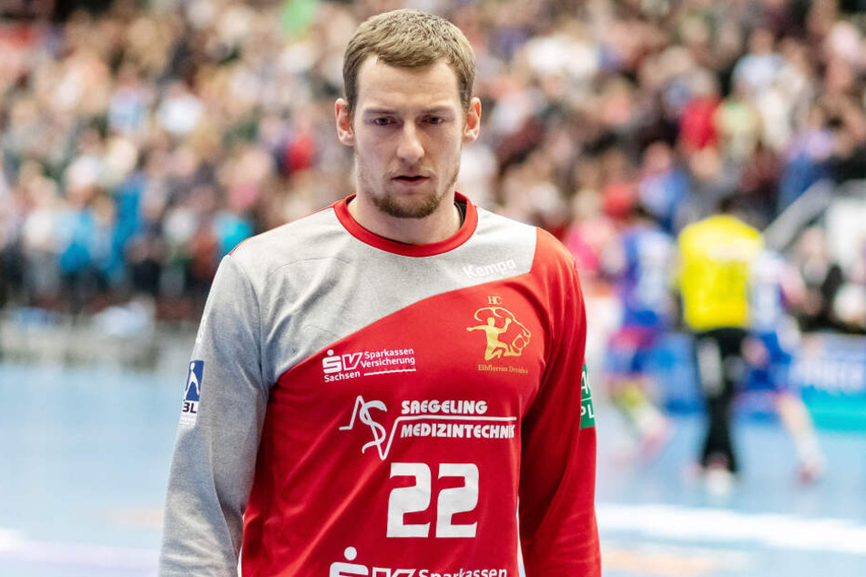 Elbflorenz-Keeper Mario Huhnstock verhinderte mit mehreren tollen Paraden in der 2. Halbzeit eine noch höhere Niederlage.