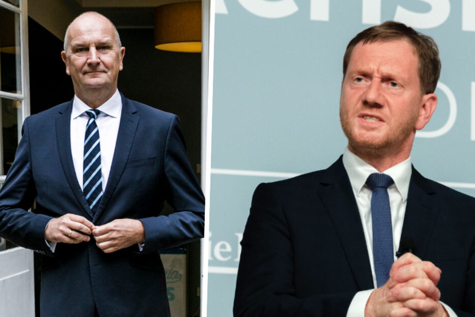 Haben nach ersten Umfragen die Nase vorn: Dietmar Woidke (l., SPD) amtierender Ministerpräsident Brandenburgs und Michael Kretschmer (r., CDU) Ministerpräsident Sachsens.