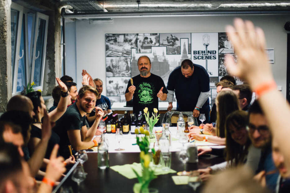 Verkostungen beim Bierseminar im Jahr 2016.