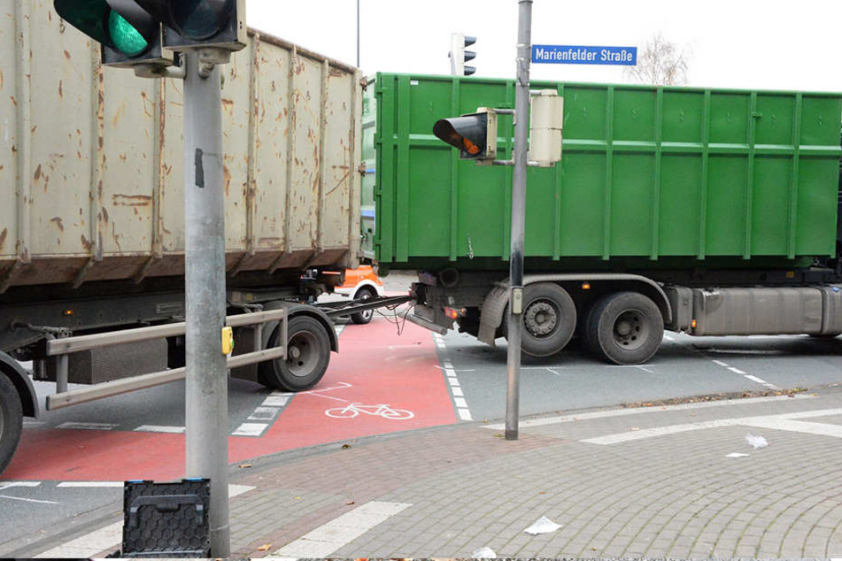 Diese Ampelkreuzung wollte der Rollstuhlfahrer überqueren.