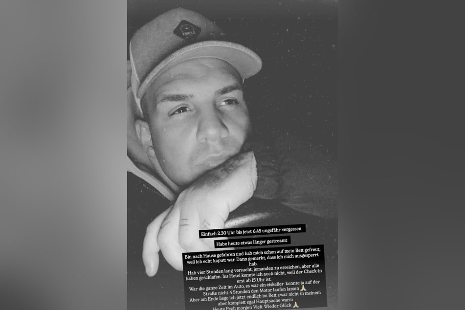 Pietro Lombardi (31) musste bei Eiseskälte in seinem Auto ausharren.