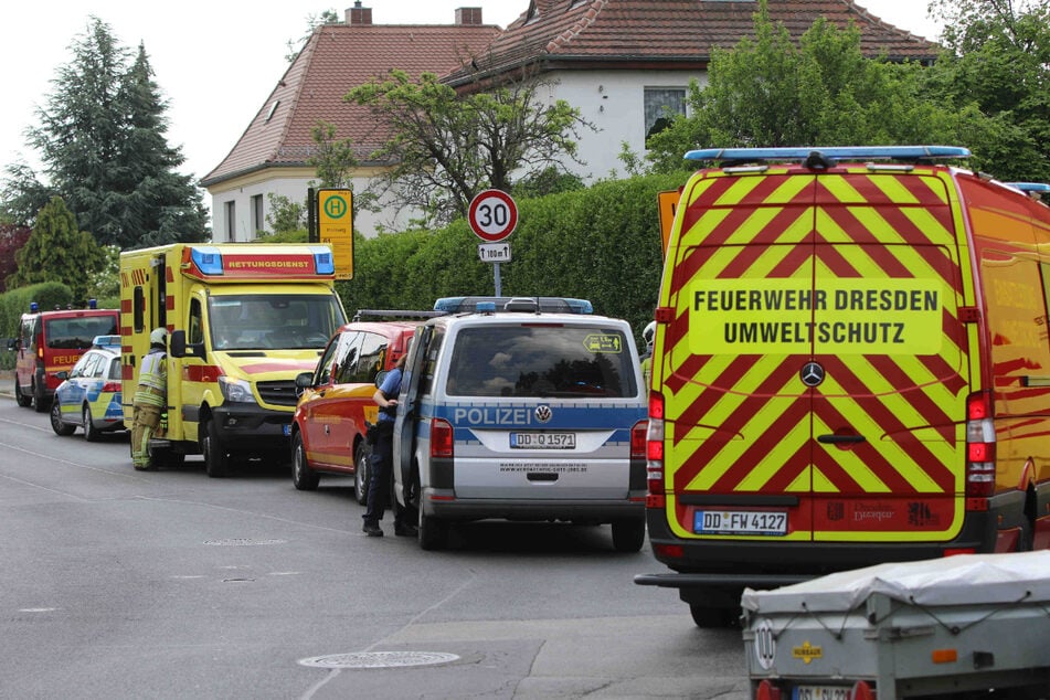 Polizei, Feuerwehr und Rettungsdienst waren vor Ort auf der Quohrener Straße.