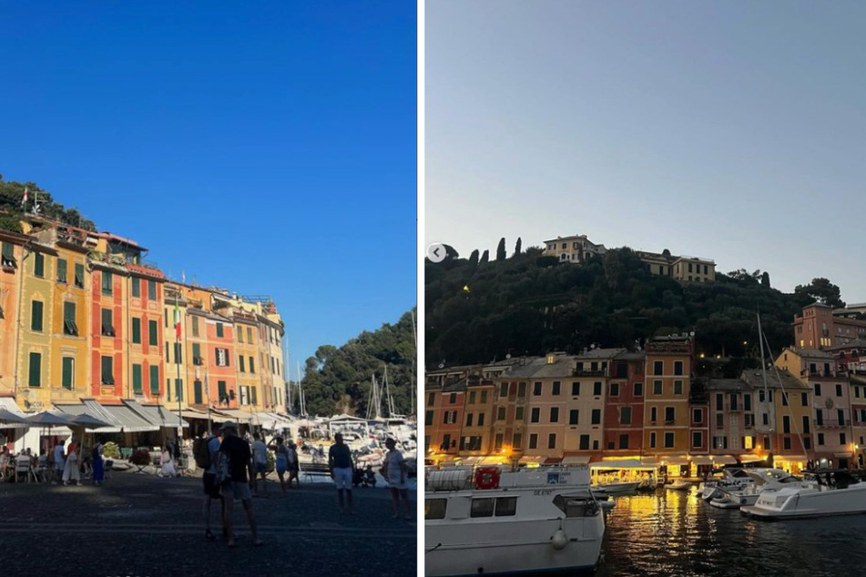 Auch einige malerische Eindrücke der italienischen Hafenstadt Portofino wollte die Millionärstochter ihren Fans nicht vorenthalten.