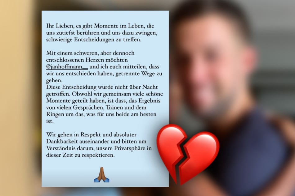 Sharon Battiste (32) teilte auf Instagram emotionale Worte zu ihrer Trennung von Jan Hoffmann (32).