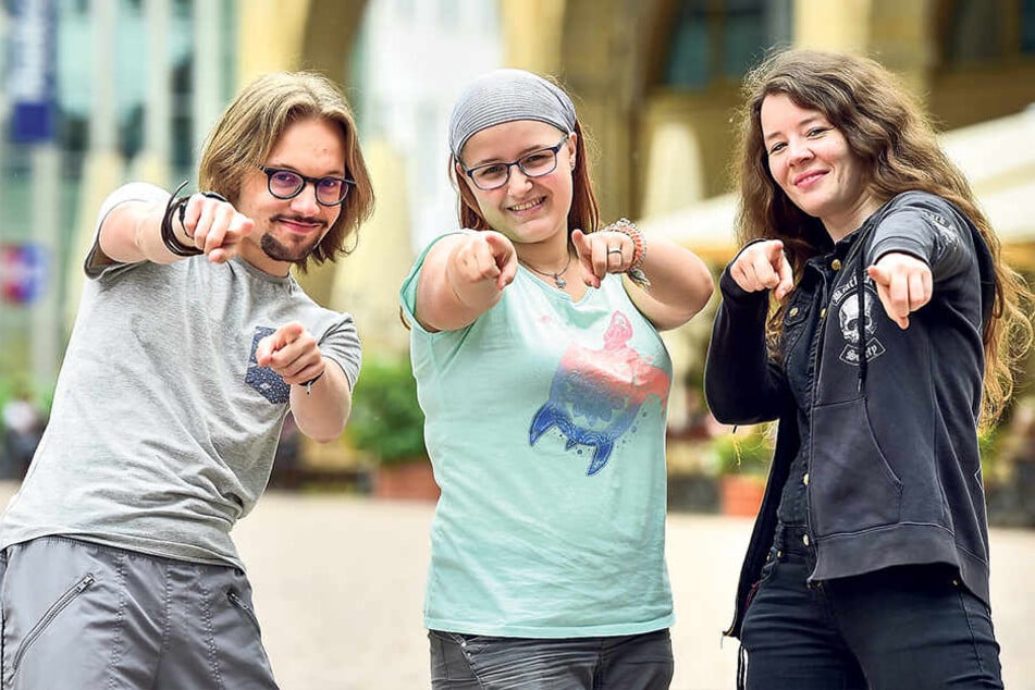 Norman Manek, Anjana Lueder und Christina Gaudlitz sind Teil des „Rock in
deine Zukunft“-Teams.