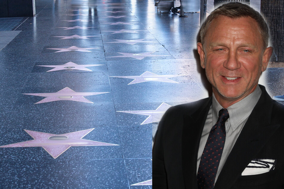 British actor Daniel Craig joined thousands of other stars as he was immortalized on the famous Hollywood Walk of Fame on Wednesday.